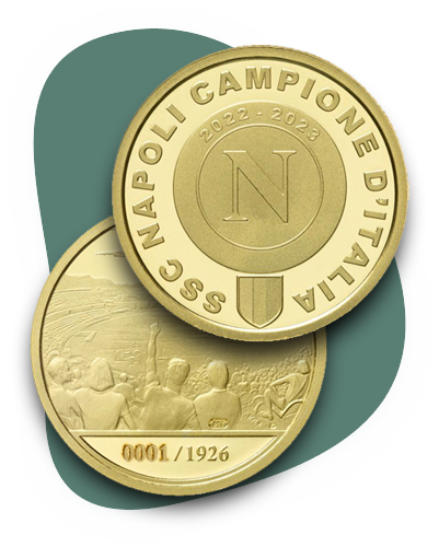 Medaglia Celebrativa in Oro Napoli Campione 2023