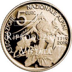 5 euro Centenario dell'Associazione degli Alpini