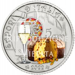 5 euro Serie “Cultura Enogastronomica Italiana” - Franciacorta e Panettone 