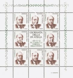 FOGLIETTO ERINNOFILO GIORNATA DELLA FILATELIA 1995