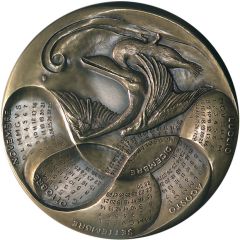 Medaglia Calendario 1987 Bronzo