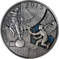 Medaglia Calendario 2015 Argento