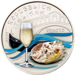 5 euro Serie Cultura Enogastronomica Italiana - Prosecco e Granseola