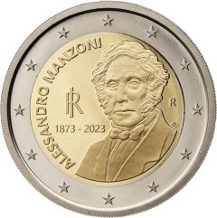 2 euro 150 Anniversario della scomparsa di Alessandro Manzoni - in rotolino