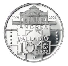 10 euro 500° Anniversario della nascita di Andrea Palladio Serie Europa Star Programme