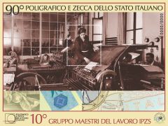 FOGLIETTO ERINNOFILO 90° POLIGRAFICO E ZECCA DELLO STATO