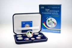 Serie 10 pezzi PROOF 70° Anniversario dell'entrata in vigore della Costituzione Italiana