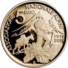 5 euro Centenario dell'Associazione degli Alpini