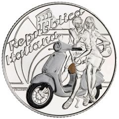 5 euro  Vespa - Serie Eccellenze Italiane BIANCA