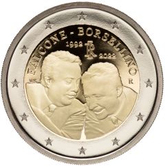 2 euro 30° Anniversario della scomparsa di Giovanni Falcone e Paolo Borsellino - proof