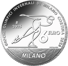 6 Euro silver Olympic Winter Games Milano Cortina 2026 - Speed skating, Milan
