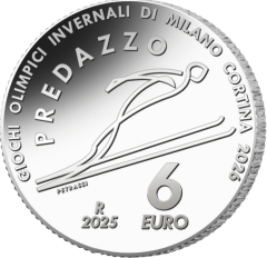 6 Euro silver Olympic Winter Games Milano Cortina 2026 - Ski Jumping, Predazzo