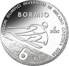 6 Euro silver Olympic Winter Games Milano Cortina 2026 - Alpine skiing, Bormio
