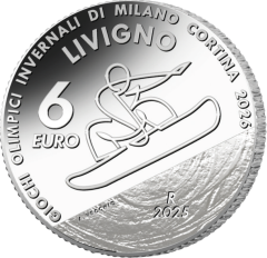 6 Euro silver Olympic Winter Games Milano Cortina 2026 - Snowboard, Livigno