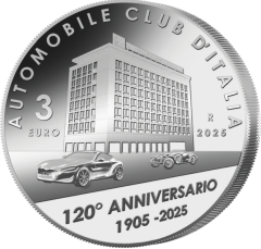 3 euro silver 120th Anniversary of the Foundation of ACI - Automobile Club d’Italia