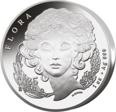 25 cent argento Serie Flora e Fauna - La Margherita