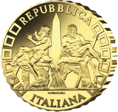 10 euro oro Serie Fontane d’Italia - Fontana dei Quattro Fiumi, Roma – micromoneta