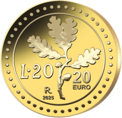 20 euro gold The Re-edition of the Lira, 20 Lire