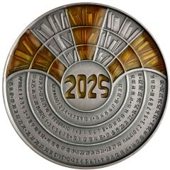 Medaglia Calendario 2025 Argento