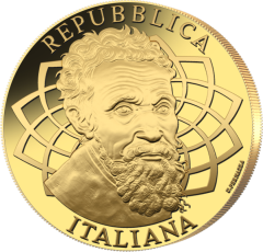 10 euro oro 550° Anniversario della Nascita di Michelangelo 