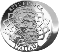 25 euro argento 550° Anniversario della Nascita di Michelangelo – 1kg argento