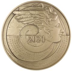 MEDAGLIA CALENDARIO BRONZO - 2021 CALENDAR MEDAL BRONZE