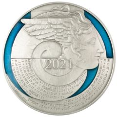 MEDAGLIA CALENDARIO ARGENTO - 2021 - SILVER CALENDAR MEDAL