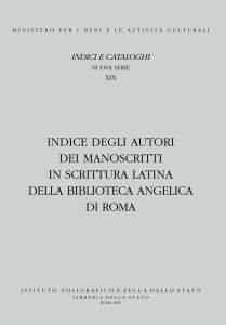 INDICE DEGLI AUTORI DEI MANOSCRITTI IN SCRITTURA LATINA DELLA BIBLIOTECA ANGELICA DI ROMA