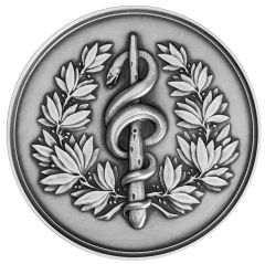 Medaglia BASTONE DI ESCULAPIO Argento - AESCULAPIUS STAFF Silver