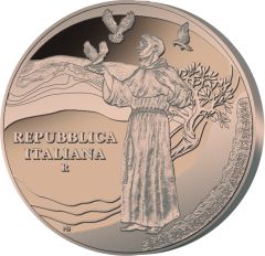 0,75 euro 800 Anni dalla morte di San Francesco d’Assisi 1226-2026 – Trittico di monete in Rame