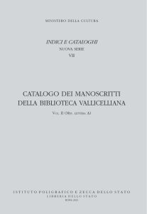 CATALOGO BIBLIOTECA VALLICELLIANA VOL. II