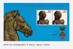 FOGLIETTO ERINNOFILO I BRONZI DORATI DI PERGOLA 1988