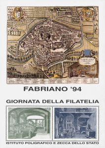 FOGLIETTO ERINNOFILO GIORNATA DELLA FILATELIA FABRIANO 1994