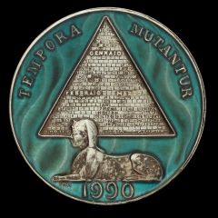 Medaglia Calendario 1990 Argento