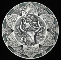 Medaglia Calendario 1997 Argento