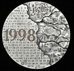 Medaglia Calendario 1998 Argento