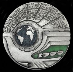 Medaglia Calendario 1999 Argento