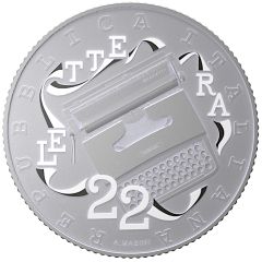 5 euro Serie Eccellenze Italiane – Olivetti Lettera 22 BIANCO