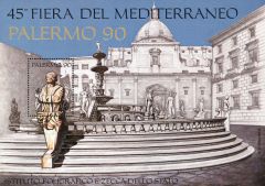 FOGLIETTO ERINNOFILO 45° FIERA DEL MEDITERRANEO PALERMO 90