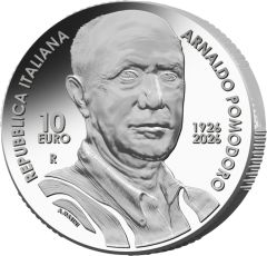 10 euro 100 Years since the birth of renowned sculptor Arnaldo Pomodoro - Silver
