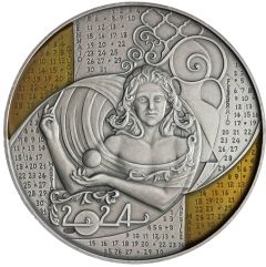 Medaglia Calendario 2024 Argento