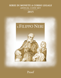 Serie annuale 10 pezzi 500° Anniversario della nascita di S. Filippo Neri (1515 - 2015)