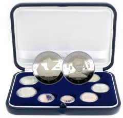 Serie annuale 10 pezzi 2024 con 2 euro 250° Anniversario della fondazione della Guardia di Finanza e 2 euro Rita Levi-Montalcini