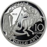 10 euro Fénis - Valle d'Aosta Serie italia delle Arti