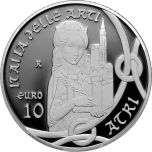 10 euro Atri, Abruzzo Italy of Arts series
