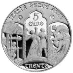 5 euro Trento - Trentino Alto Adige Italy of Arts series