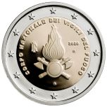 2 euro Italian National Fire Corps