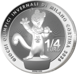Milano Cortina 2026 Winter Olympic Games - MASCOT - roll of 25 pieces of 25 cent coins