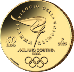50 euro Olympic Winter Games Milano Cortina 2026 - 1 oz gold 