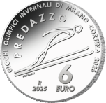 6 Euro silver Olympic Winter Games Milano Cortina 2026 - Ski Jumping, Predazzo